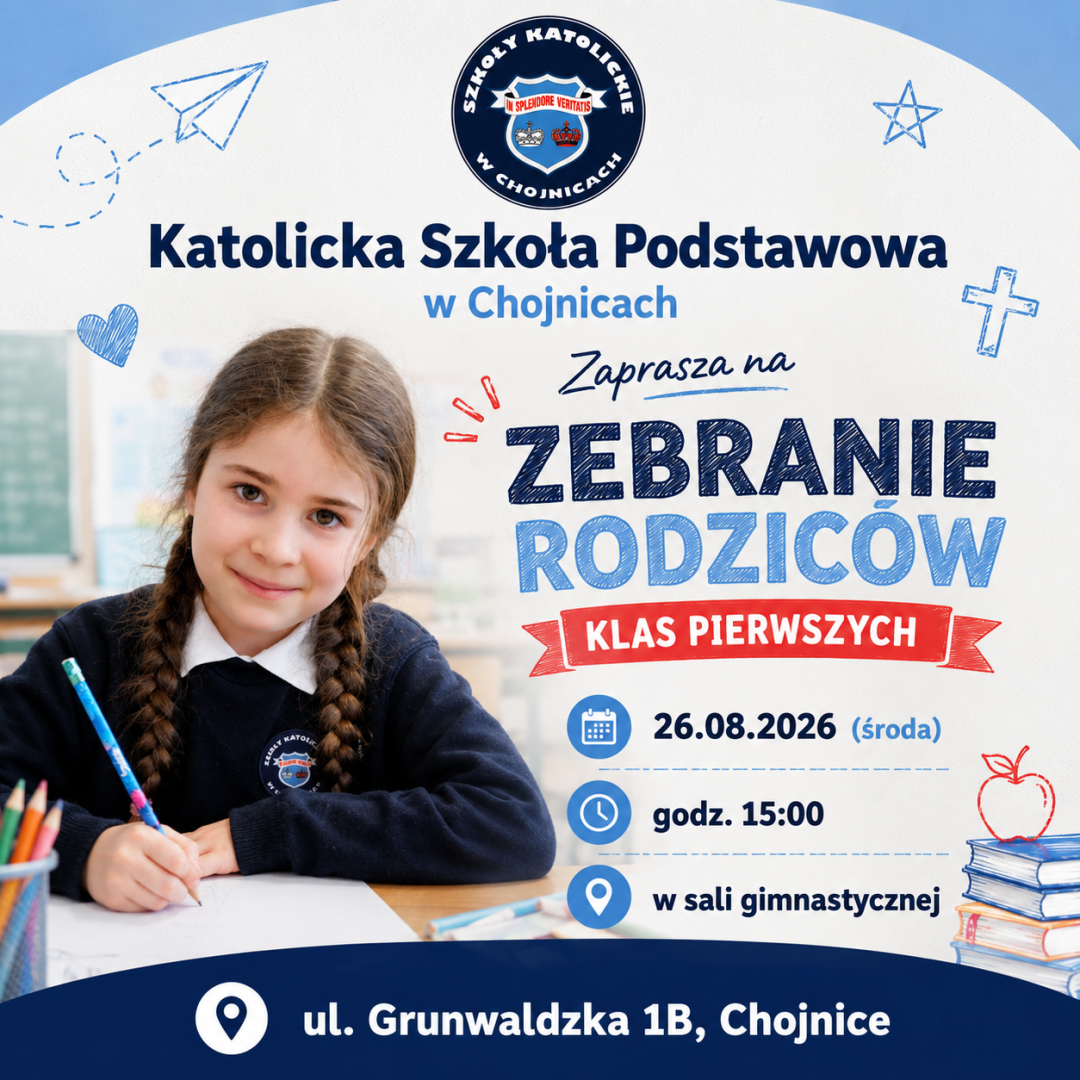 ZEBRANIE ORGANIZACYJNE DLA RODZICÓW UCZNIÓW KLAS 1