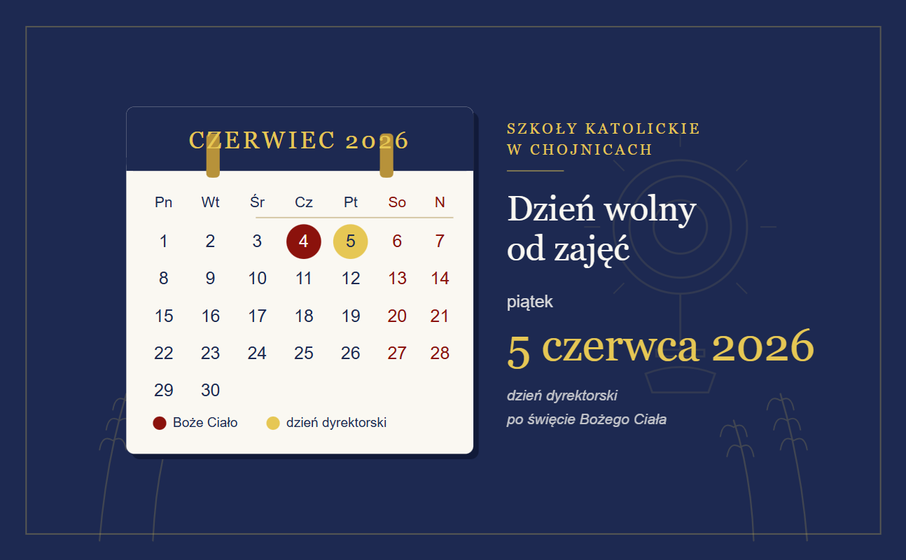 5 czerwca - dzień dyrektorski
